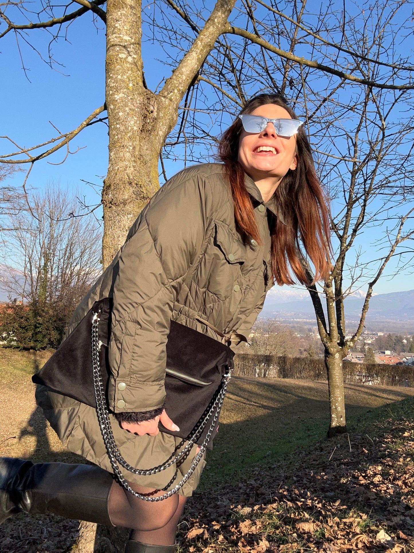 MAXI POCHETTE - "velluto elegance"