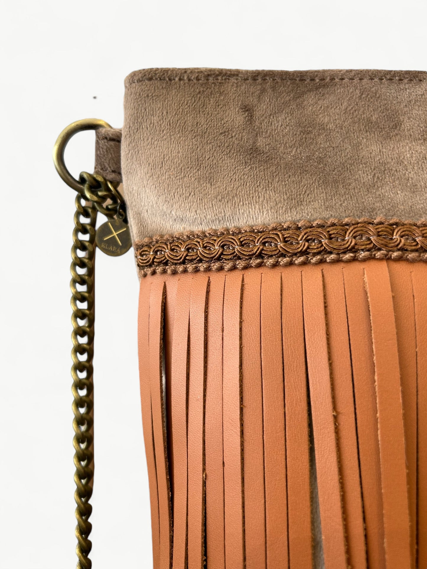 FANCIFUL POCHETTE SS25 - velluto e frange