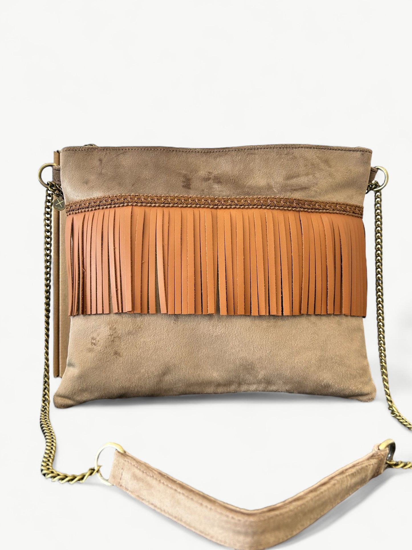 FANCIFUL POCHETTE SS25 - velluto e frange