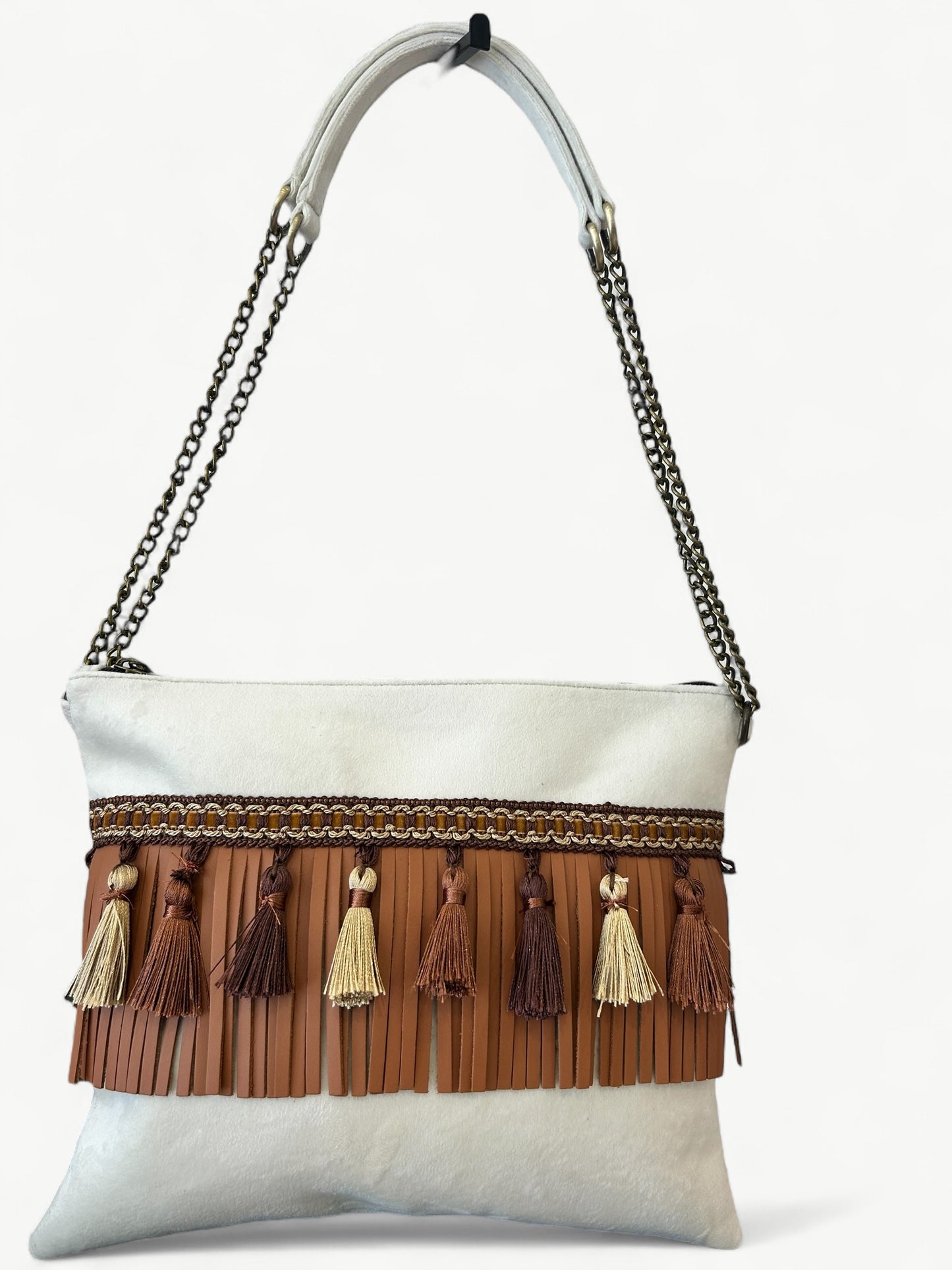 FANCIFUL POCHETTE SS25 - velluto e frange