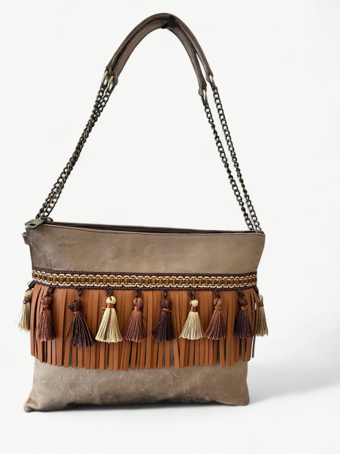 FANCIFUL POCHETTE SS25 - velluto e frange
