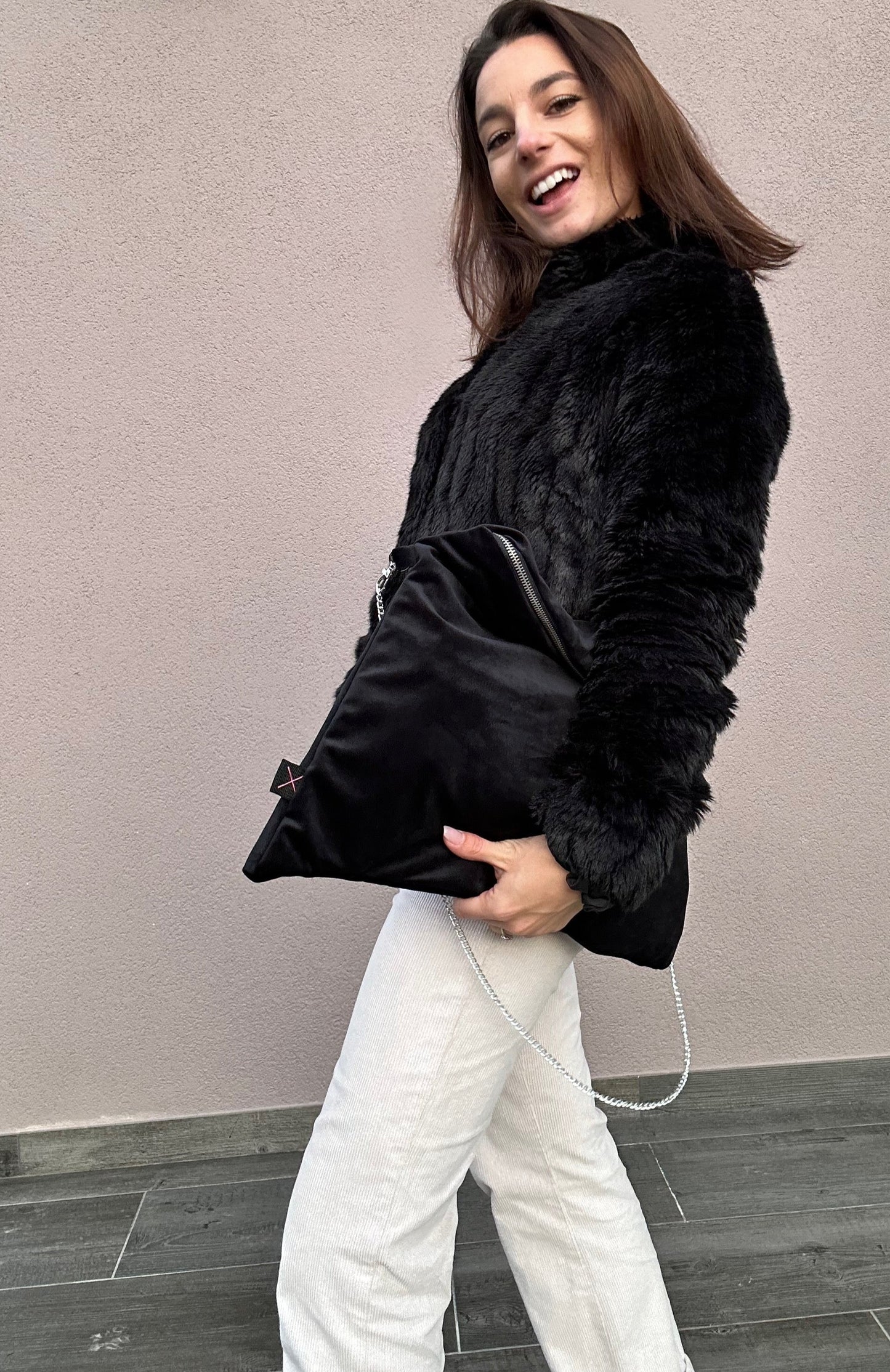 MAXI POCHETTE - "velluto elegance"