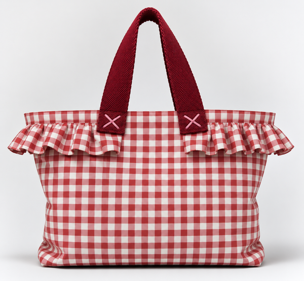 MaxiBag - borsa da passeggino artigianale quadri rosa
