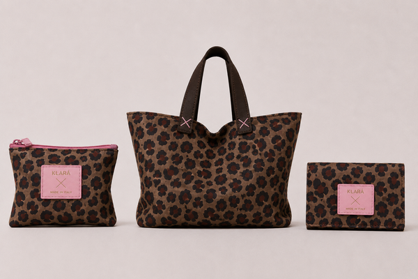Set mum to be - borsa passeggino + portacreme + portapannolini leopard rosa