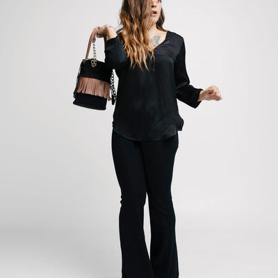 Secchiello Suede Nero