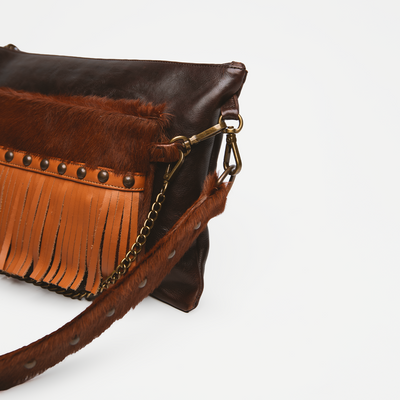 Double Bag Cavallino Frange