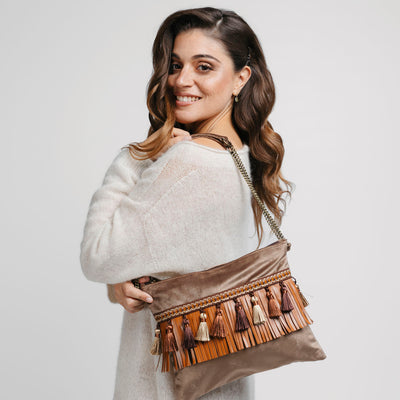 Fanciful Marrone Frange