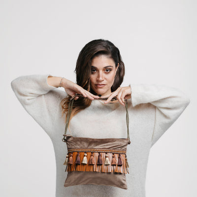 Fanciful Marrone Frange