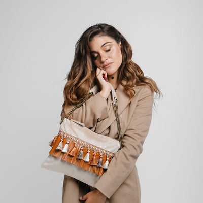 Fanciful Beige Frange